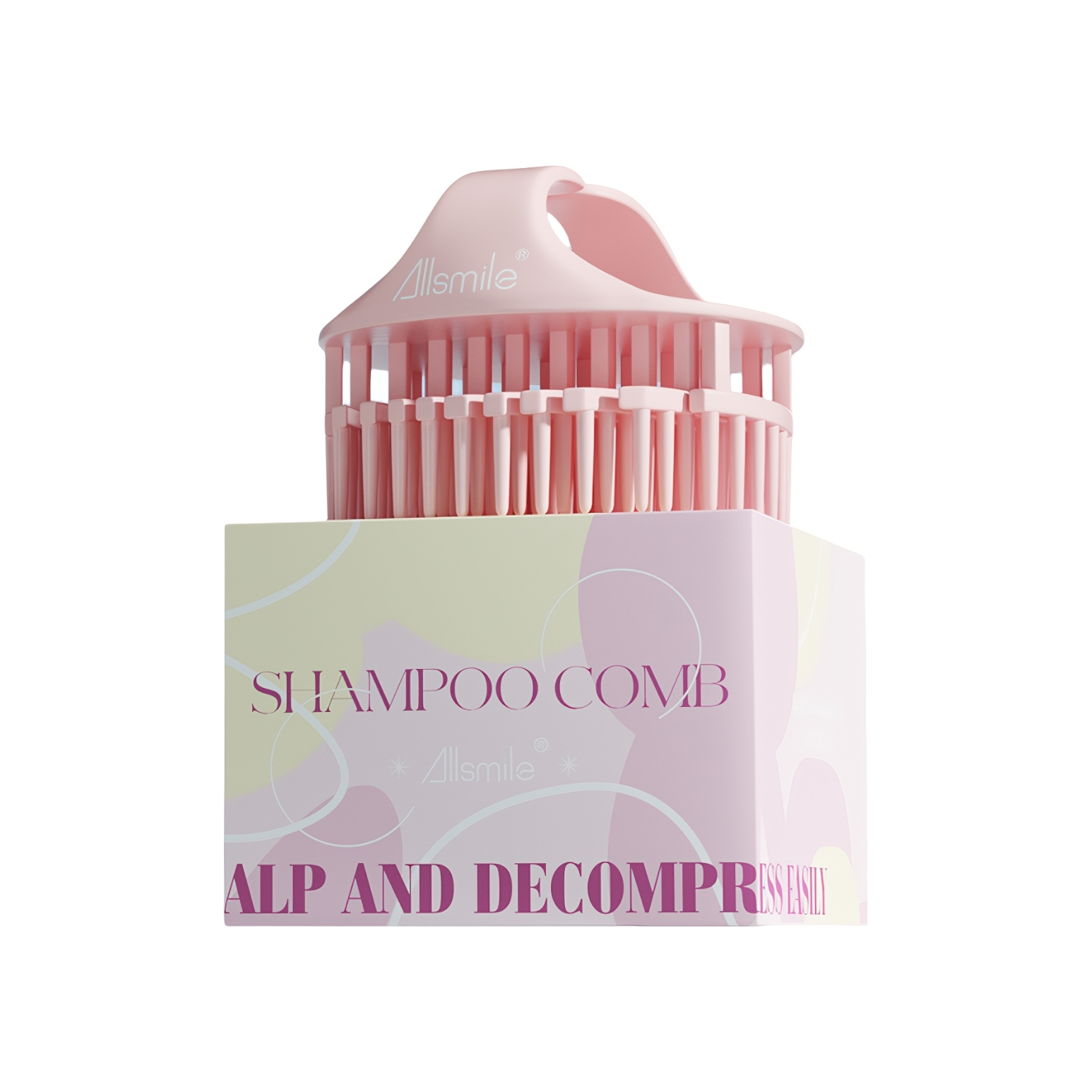 推荐商品：Allsmile/哎哟咪 清洁按摩洗发梳 清洁头皮硅胶