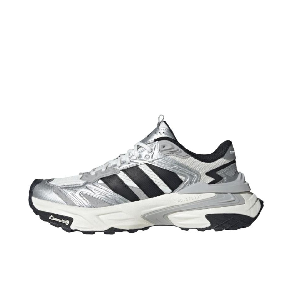 推荐商品：adidas XLG STORM EDGE 老爹鞋 回弹低帮厚底系带圆头做旧 亮白色/黑色/浅灰色