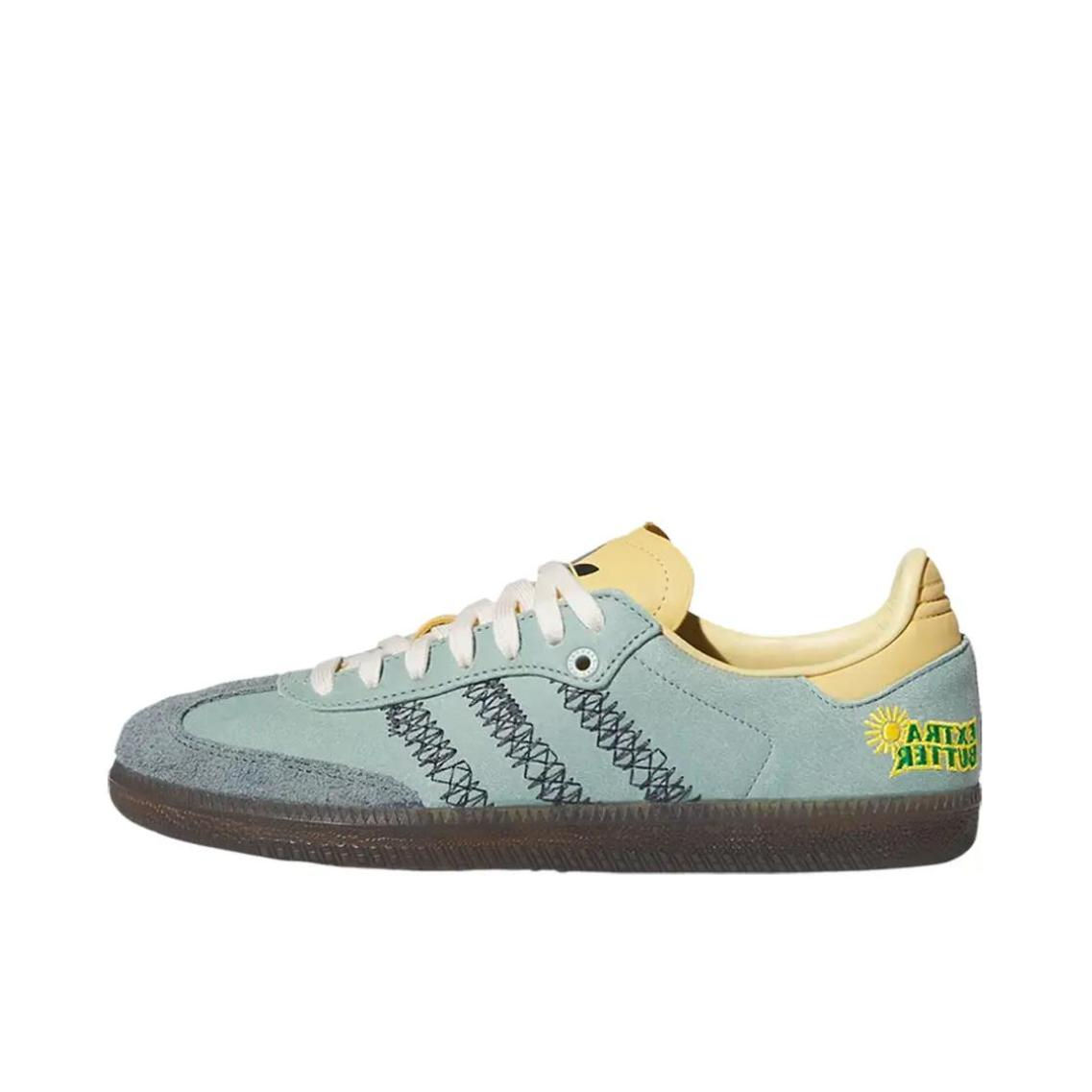 推荐商品：adidas Originals Samba OG T头鞋 板鞋 经典复古舒适百搭耐磨合成革圆头薄底贴合 绿色/黄色