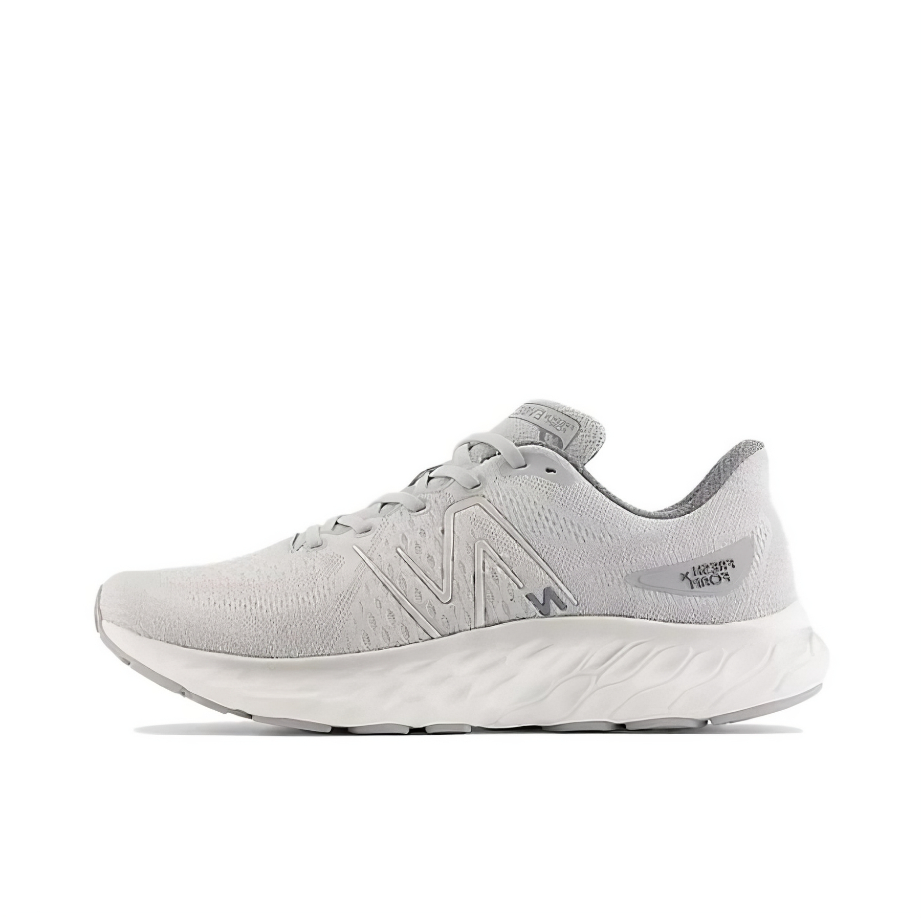 推荐商品：New Balance Fresh Foam X Evoz V3 跑鞋 缓震回弹防滑耐磨舒适网布透气轻盈织物马拉松平跟圆头 灰色/白色