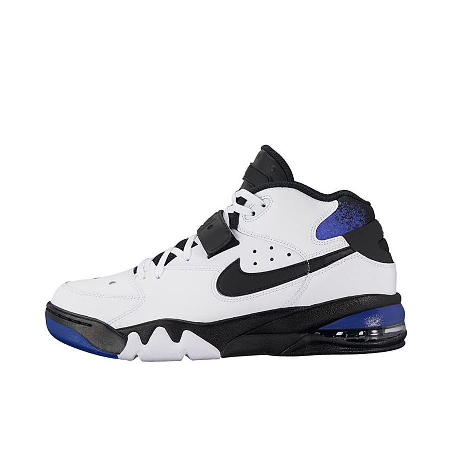推荐商品：Nike Air Force Max 93 圆头 防滑耐磨 减震轻便 简约百搭 实战 篮球鞋 White Black Cobalt 黑白