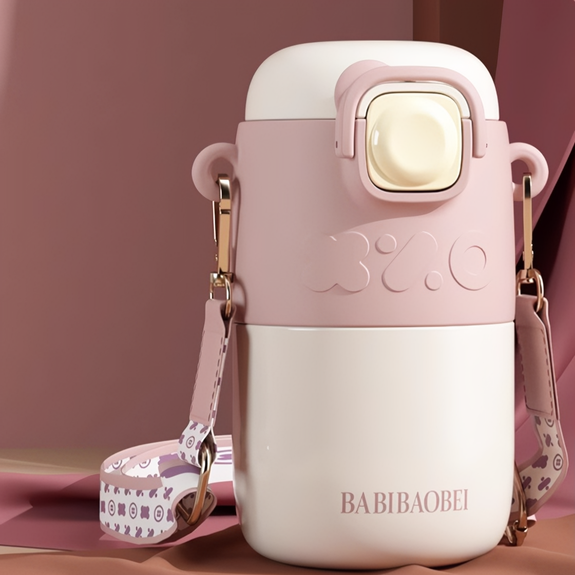 推荐商品：芭芘宝贝 儿童316不锈钢吸管保温杯带吸管