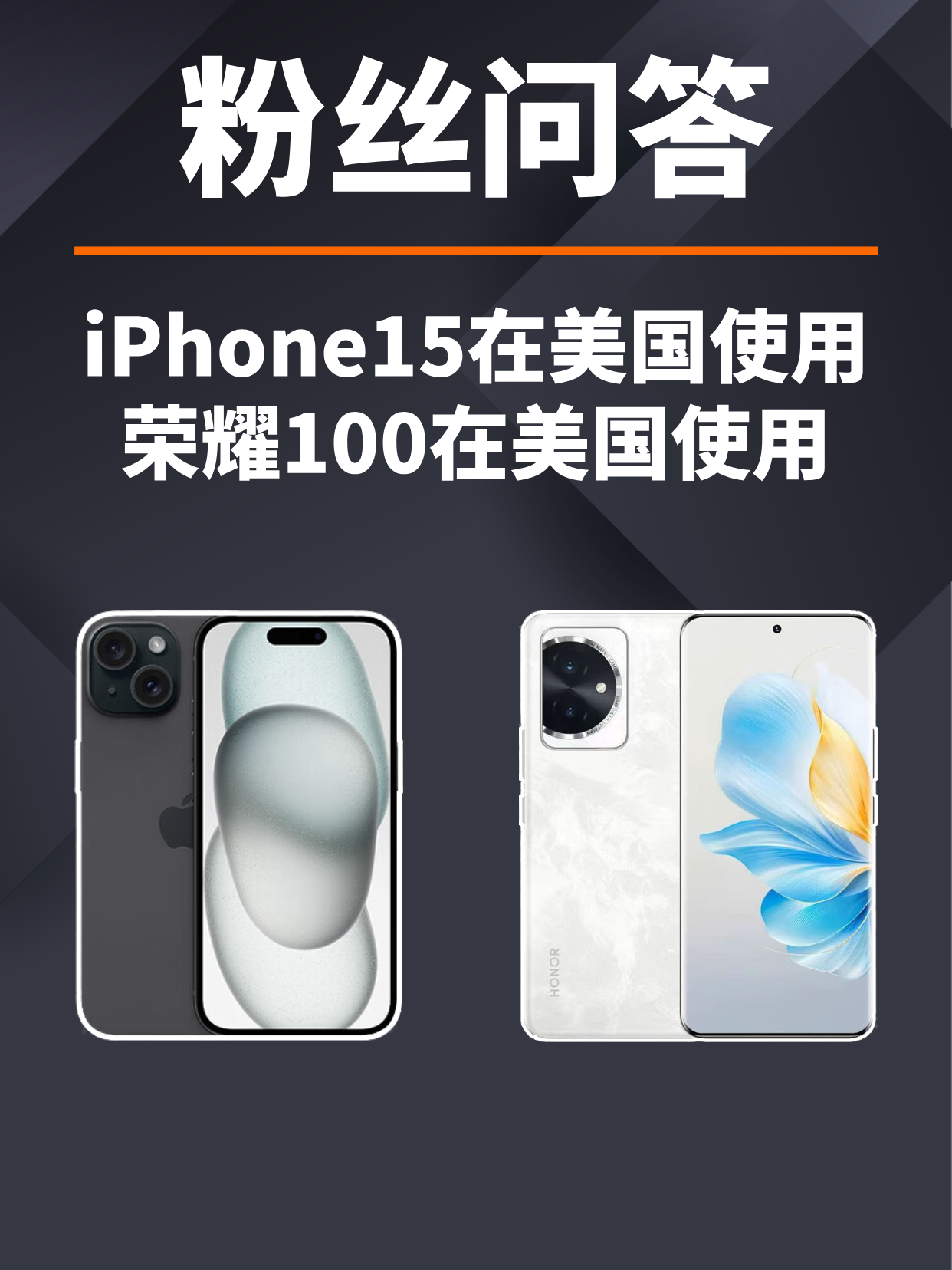 粉丝问答：国行版iPhone15、荣耀100，可以用美国手机卡吗？