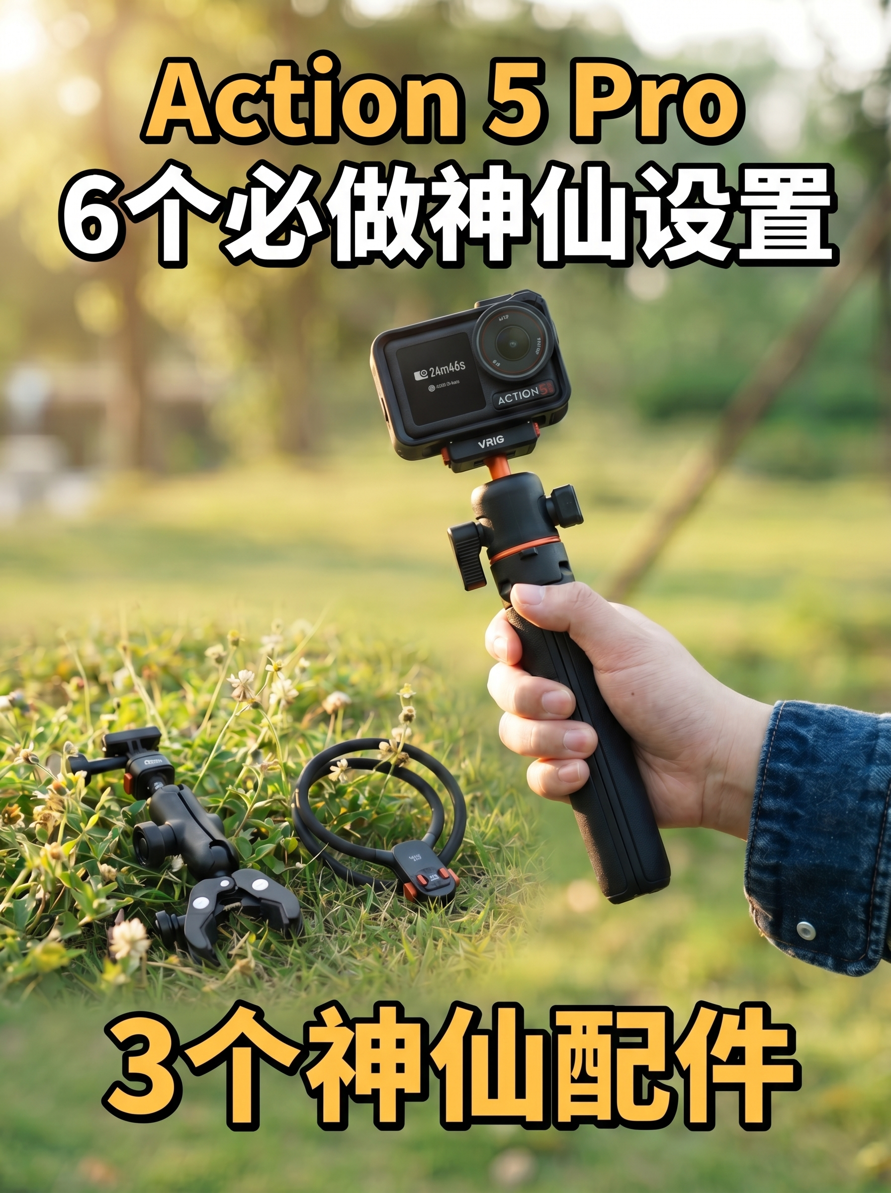 大疆Action5 pro到手后必做的6个设置❗️