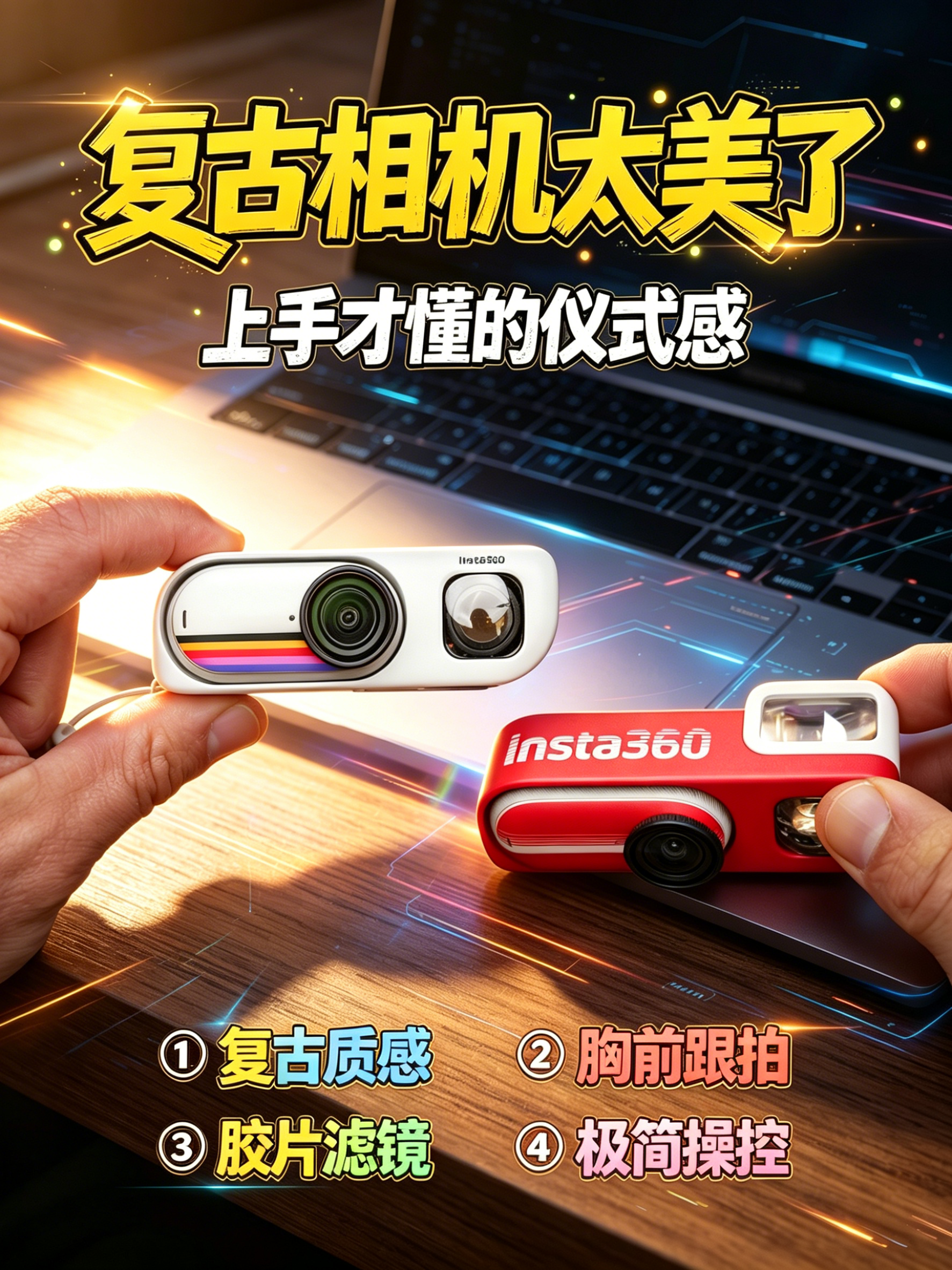 影石Insta360GO3S复古随身相机实测 选款不纠结