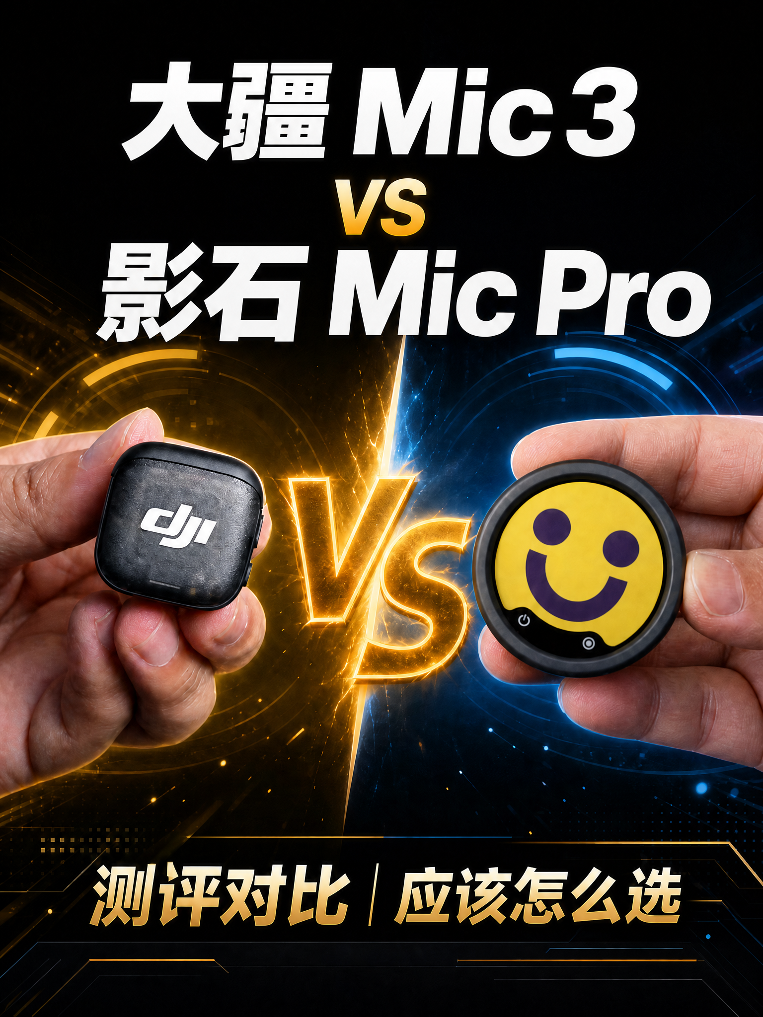 大疆Mic3 和影石Mic Pro测评，应该怎么选？