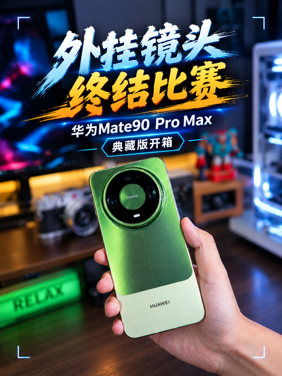 外挂镜头终结比赛 华为Mate90 Pro Max典藏版开箱