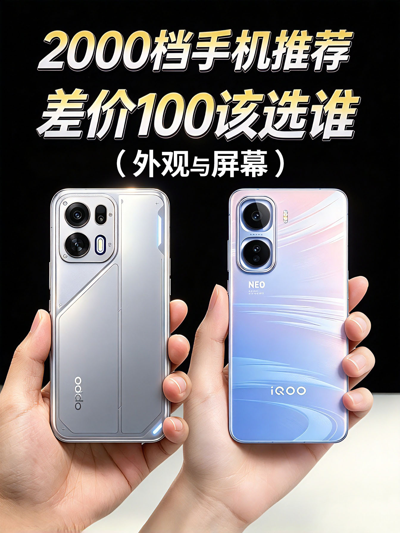 OPPO K15 Pro+对比iQOO Neo11（外观与屏幕）