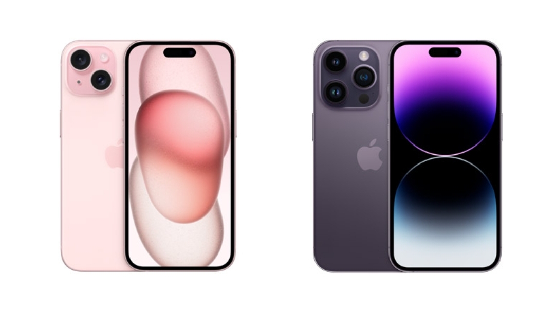 iPhone 15「对比」iPhone 14 Pro