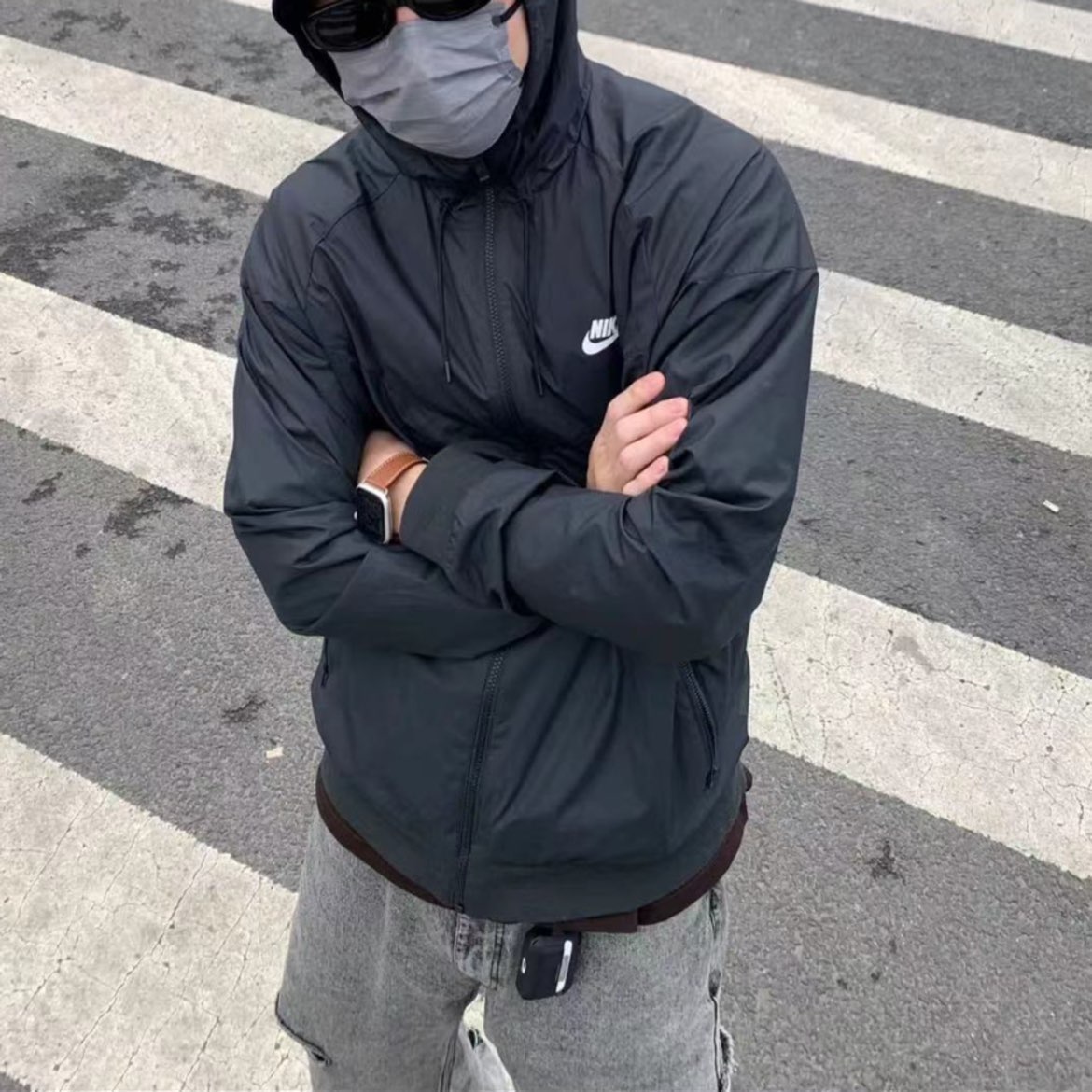 nike夹克｜少年感休闲风穿搭