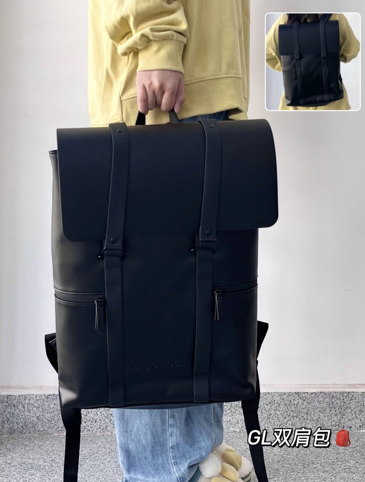 学院风满满的双肩包🎒
