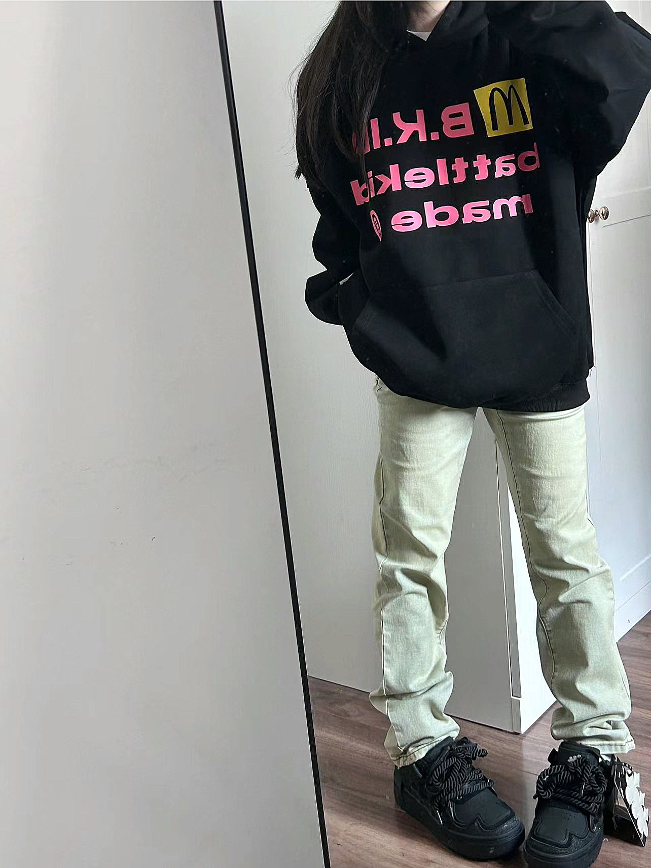 做咩啊！💗黑配粉swag～美式麦麦我锁了！