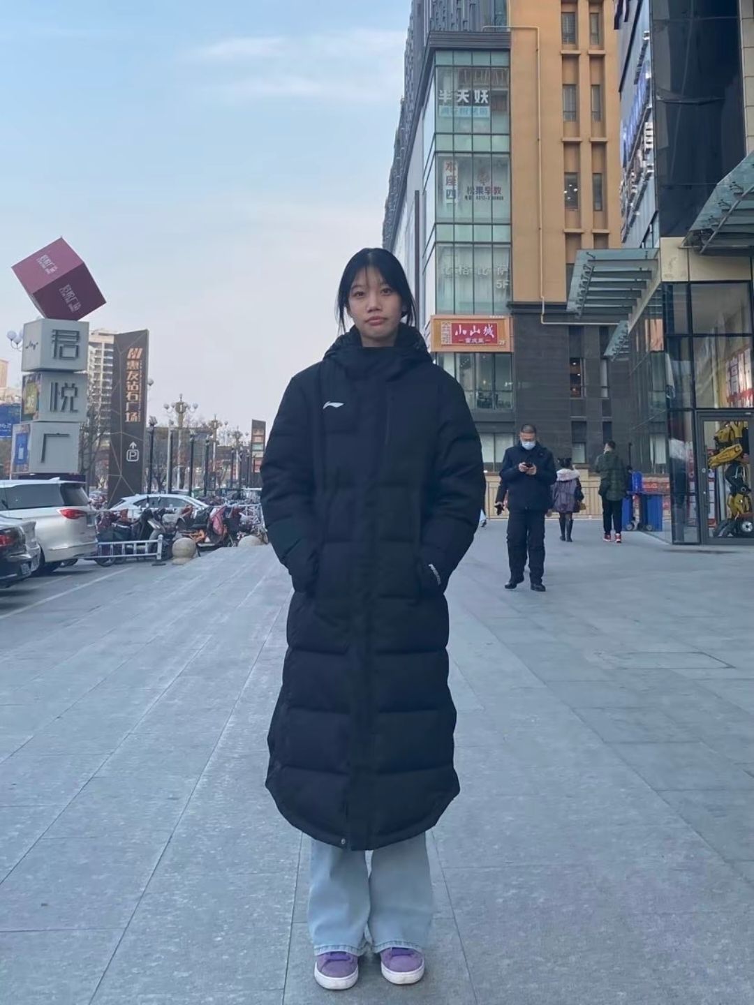 这件羽绒服暖暖的很幸福
