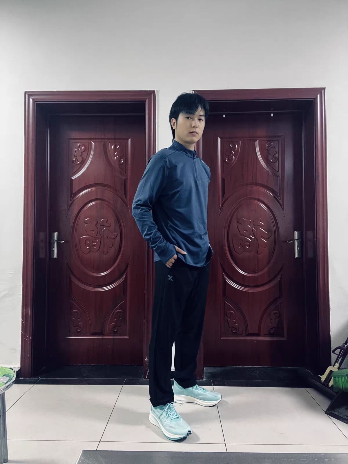 💥超舒适！Xtep 休闲运动弹力训练吸湿速干运动长裤👖