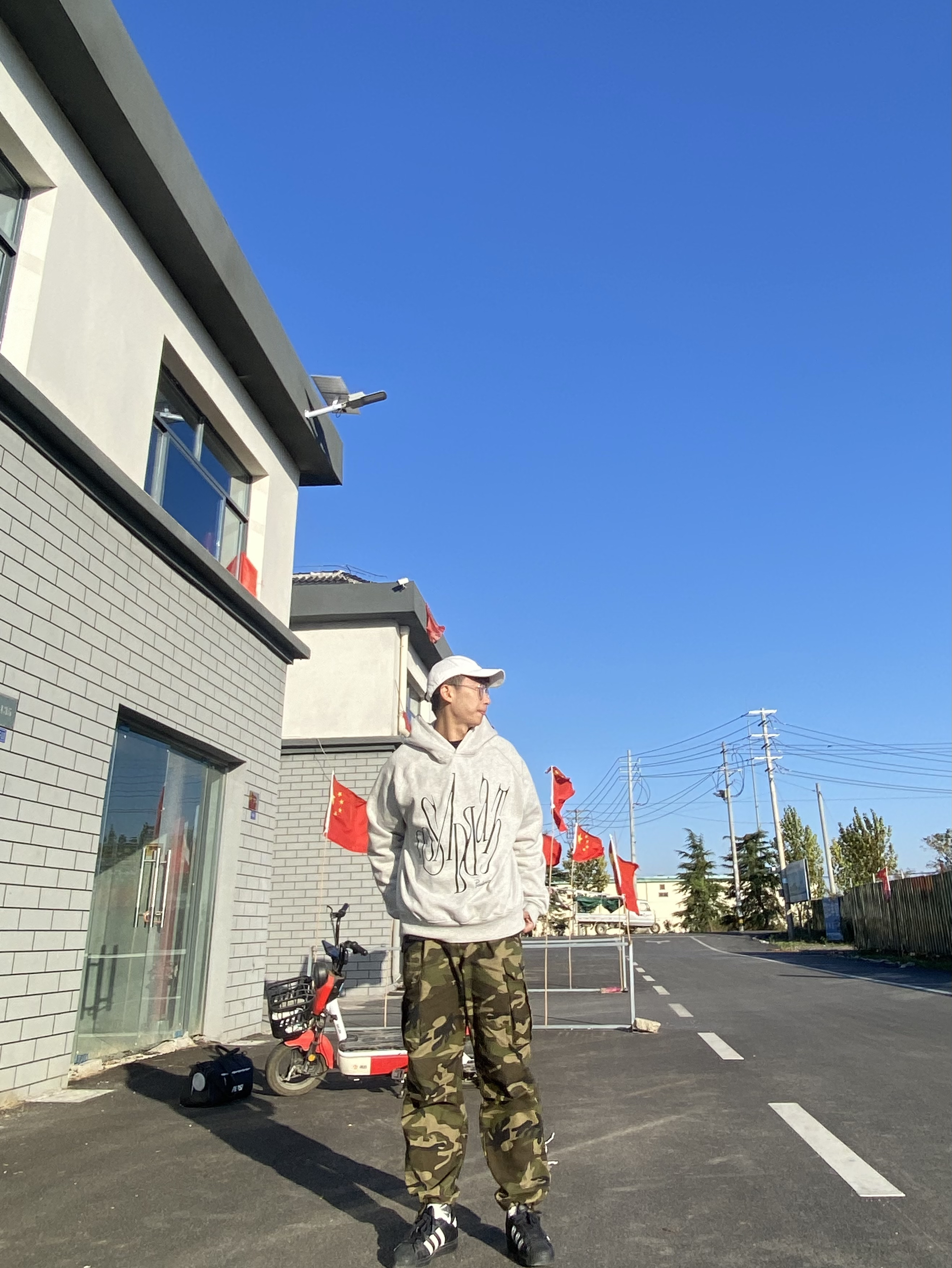 ootd/独特的浅花灰卫衣🔥🔥