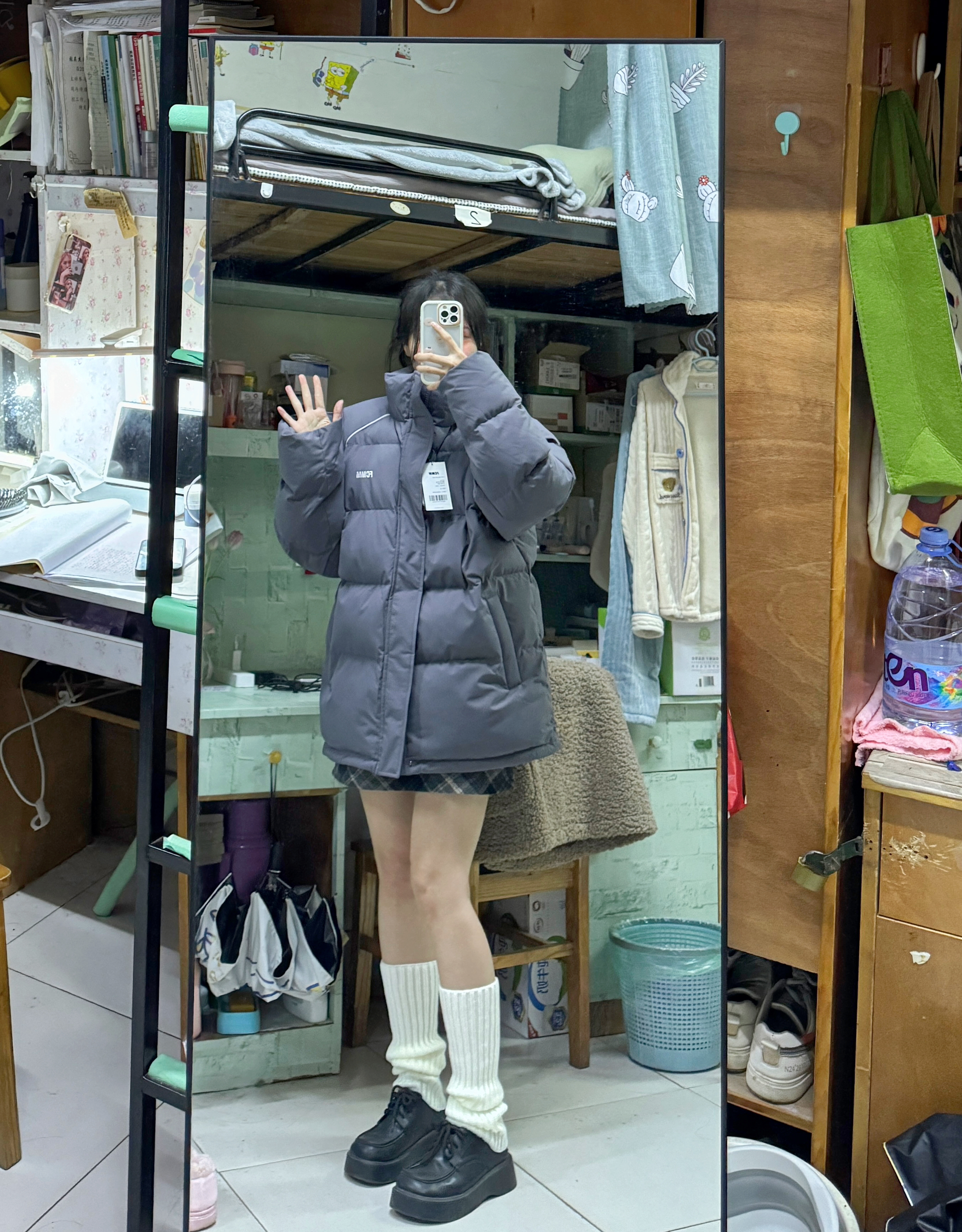 分享一件很暖和的情侣棉服