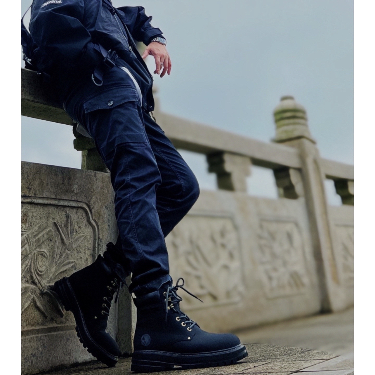 冬季加绒❄️黑色马丁靴穿搭分享