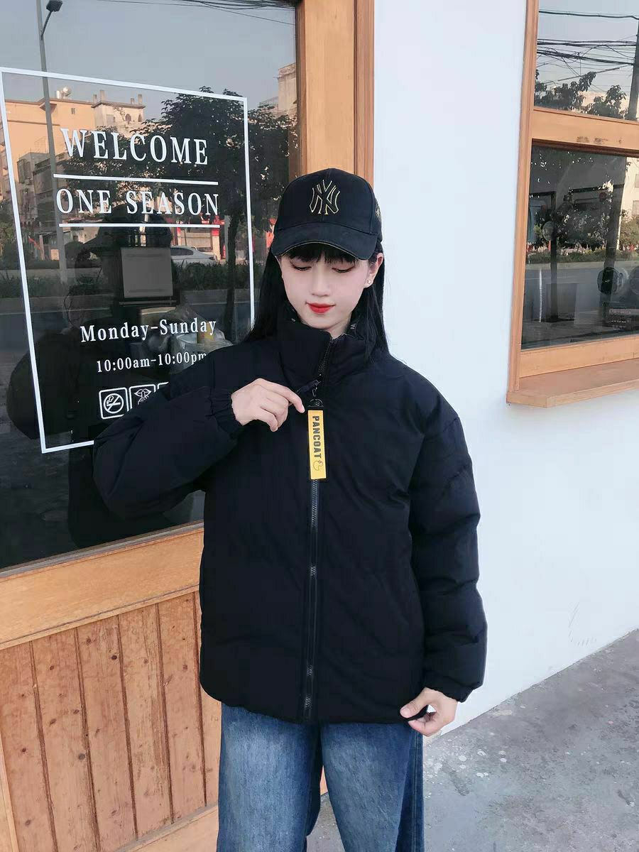 立领小棉服没想到这么好看