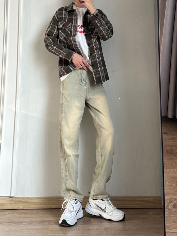 不会还有帅哥不喜欢穿黄泥牛仔裤吧❕
