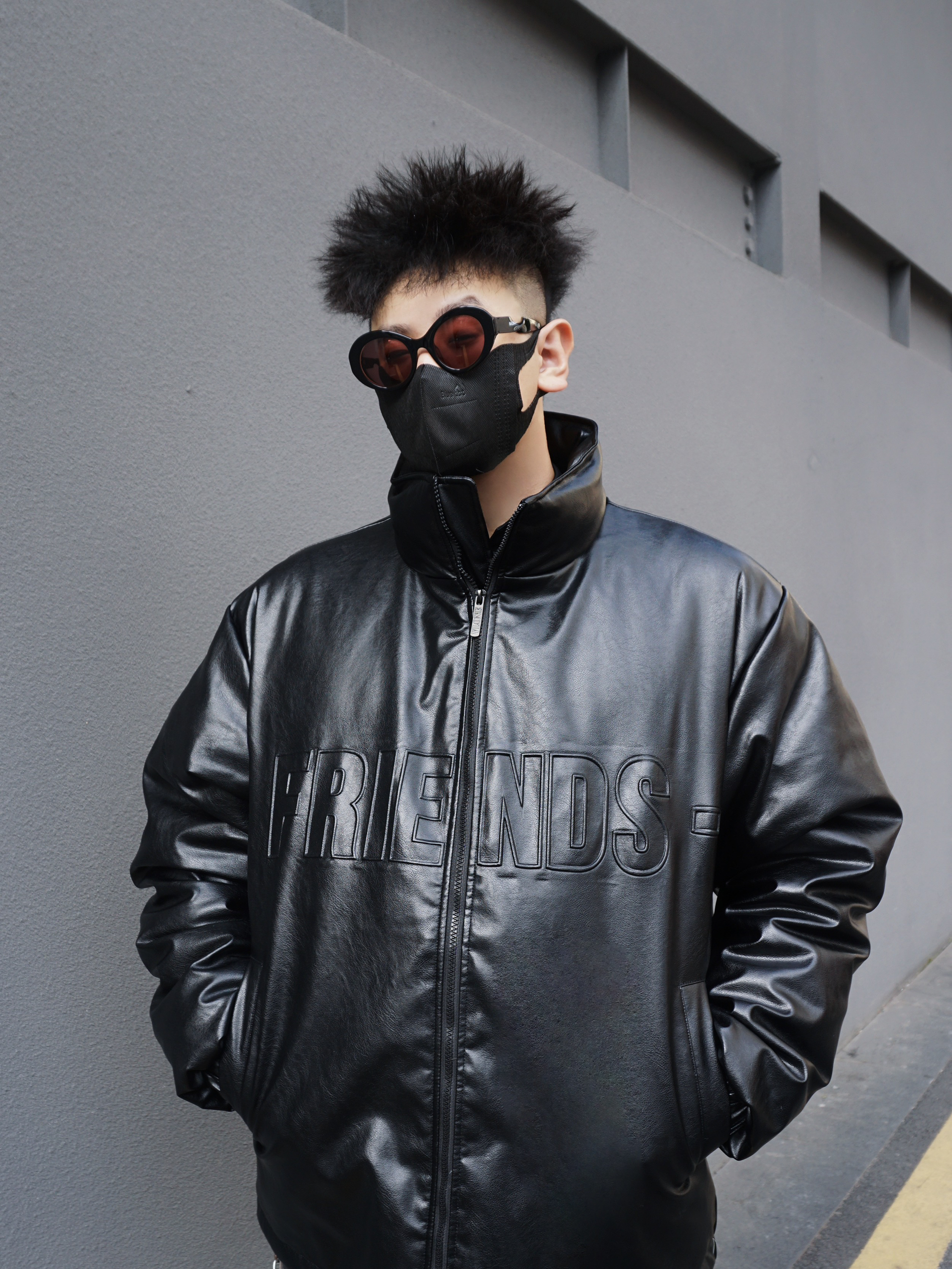 顶男All Black皮衣穿搭⚫️出门被叫一路帅哥谁懂啊❕