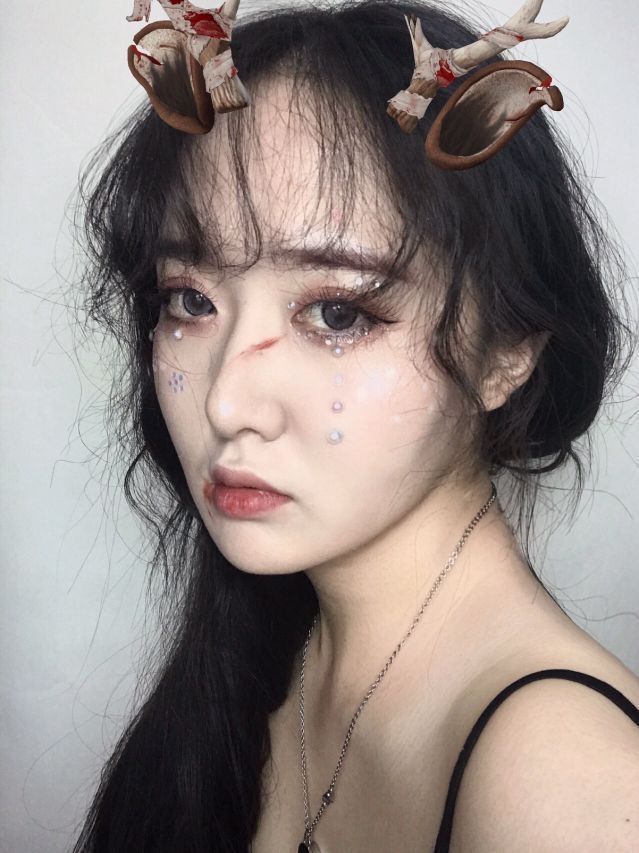 万圣节妆容|分享一款简单珍珠妆
