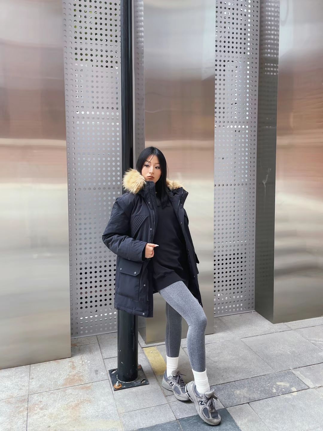 💫超暖和的New Balance 防风运动连帽鸭绒羽绒服
