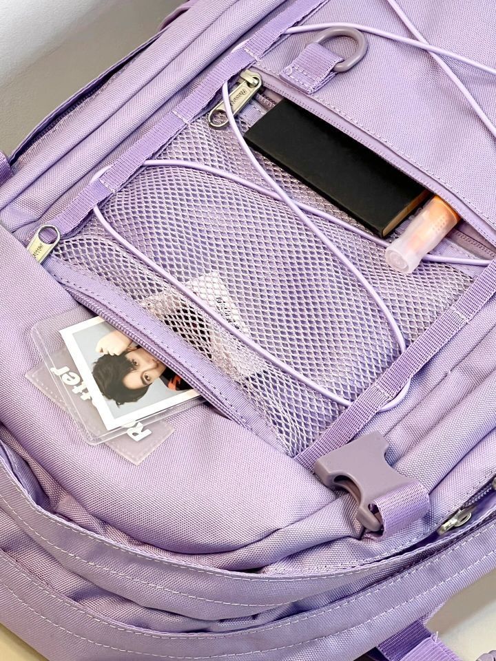 一款适合学生党的香芋紫双肩包👌