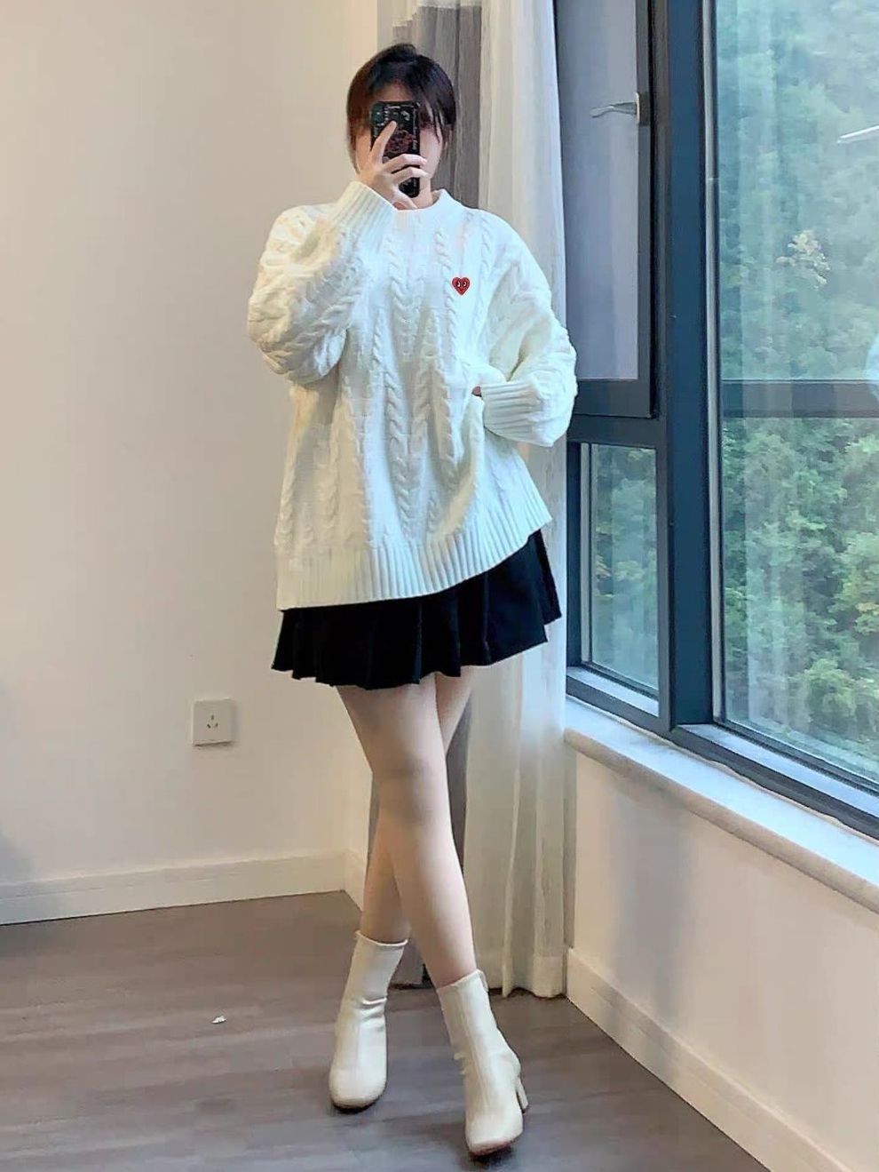女高妹妹 OOTD |奶 fufu 氛围感毛衣尊嘟太绝了