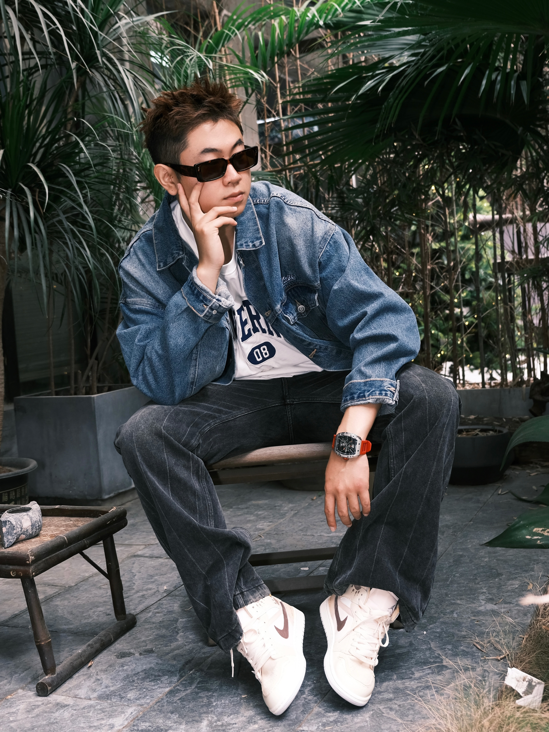复古牛仔套装没人能拒绝吧