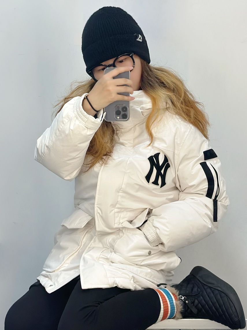 MLB ootd｜小个子冬天正确打开方式分享：黑白配 ♥︎