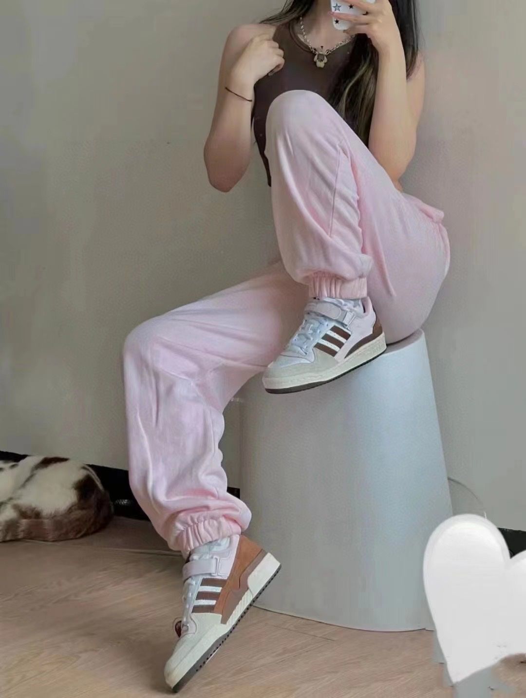 Adidas 草莓 白棕粉秋冬必备潮品 