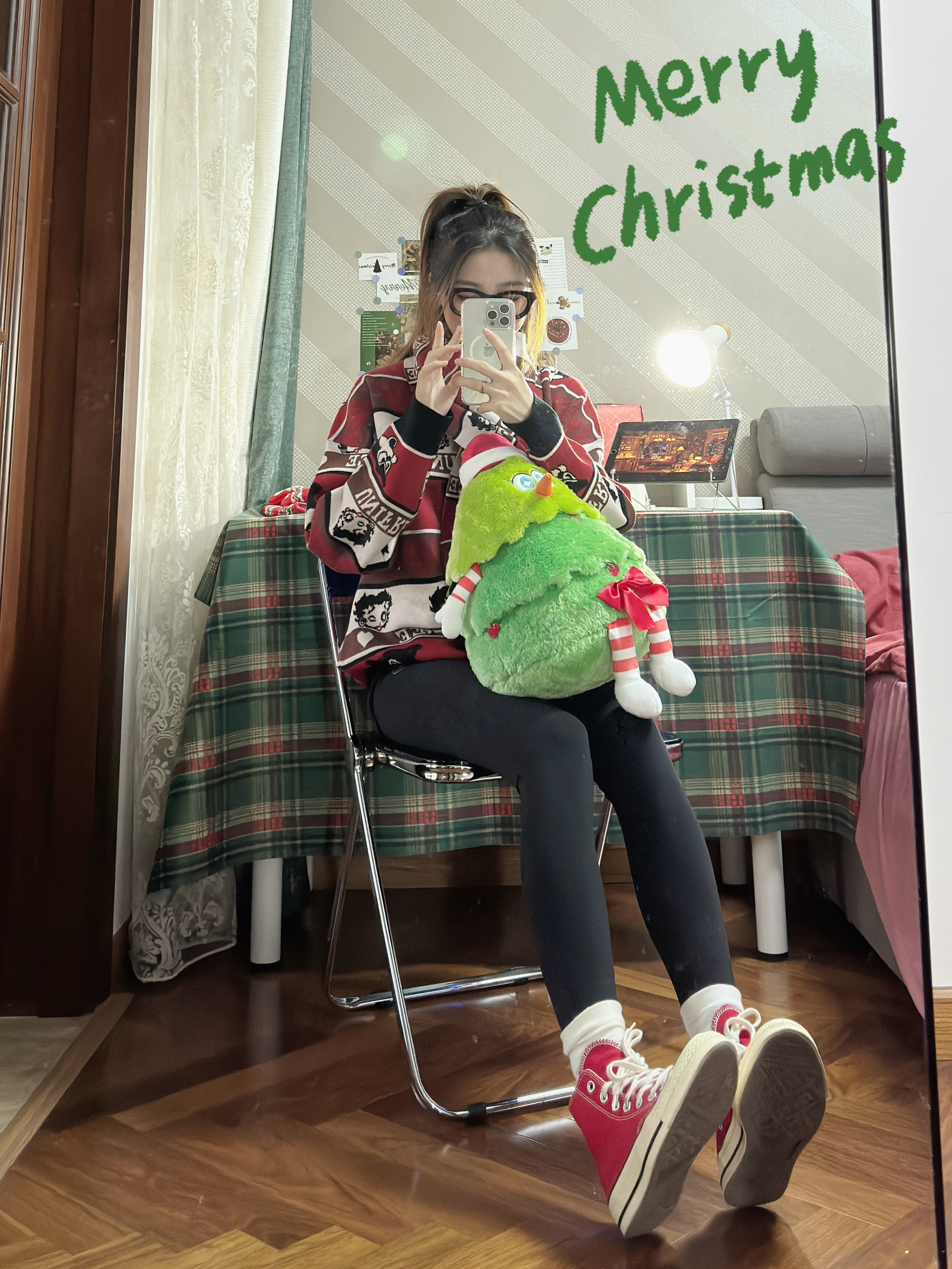 圣诞穿搭🎄｜对镜拍万能pose！一个动作搞定