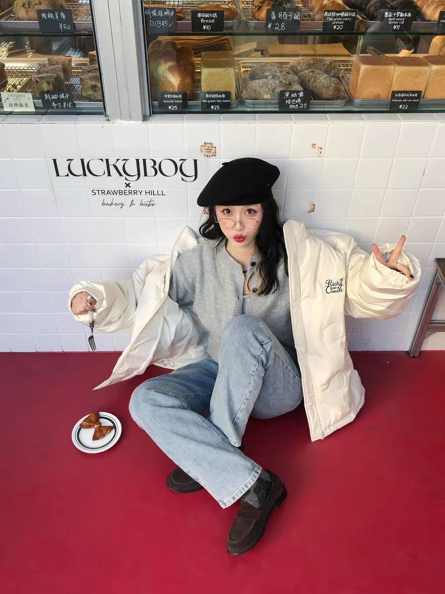 💫RickyIsClown RIC漩涡兔压印羽绒服，温暖你的冬天❄️