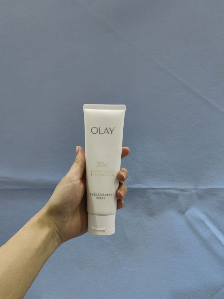 Olay氨基酸表活净透洁面乳，洗卸合一？