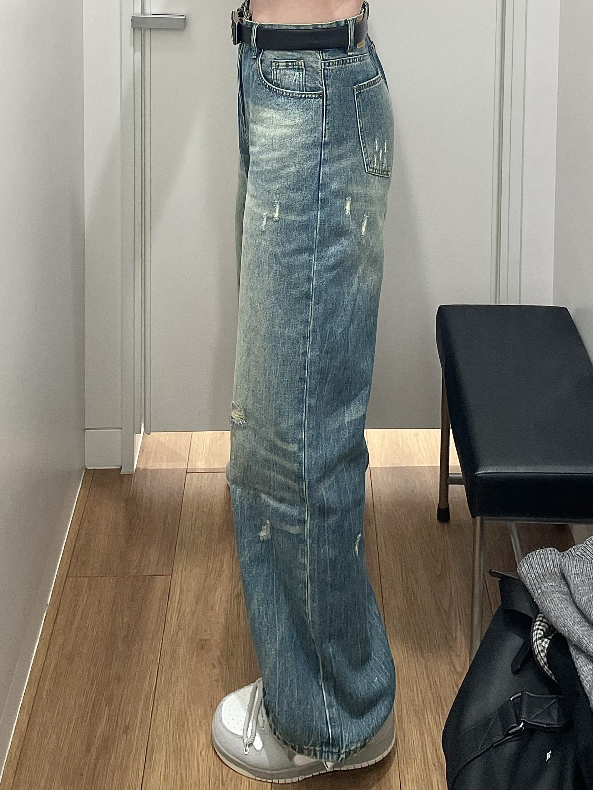 不是吧！！这条假破洞牛仔回头率这么高呀‼️