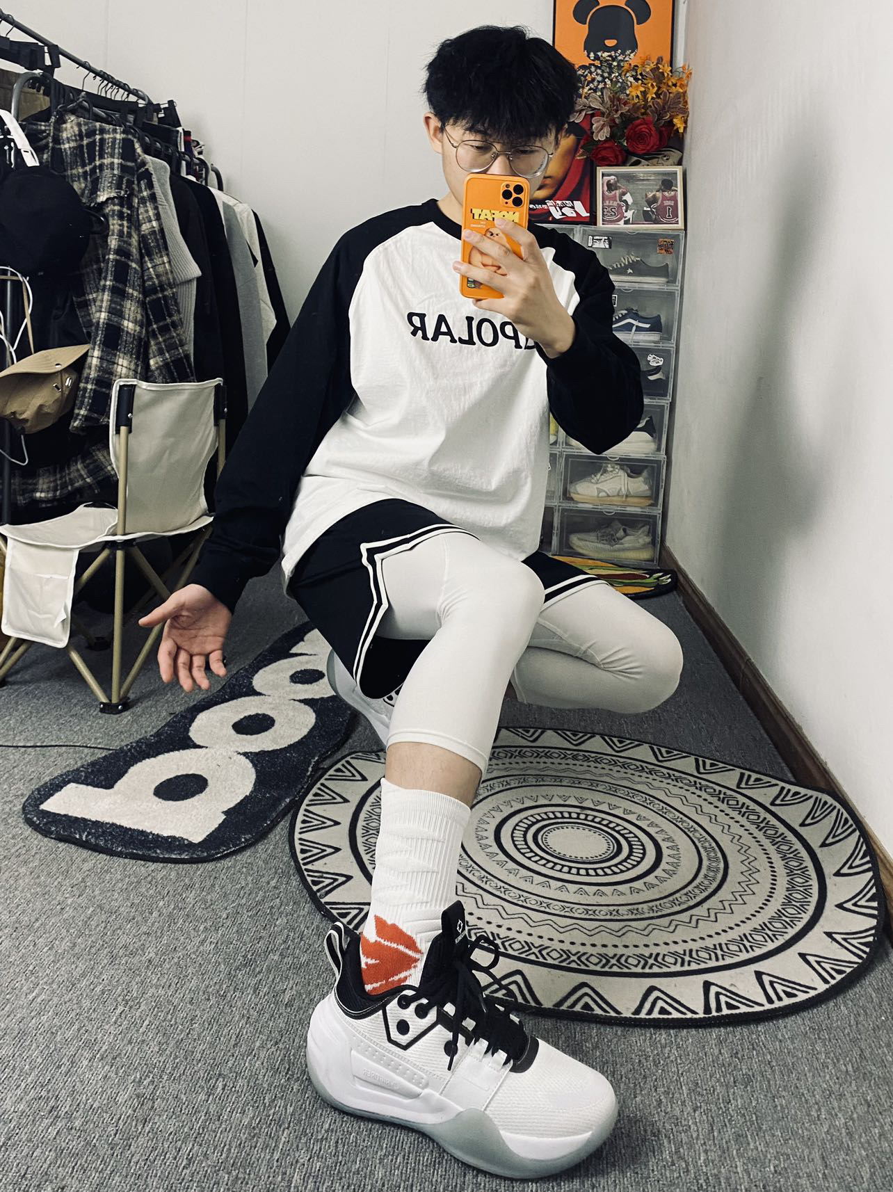 ootd/今日黑白球鞋袜体育生🧲