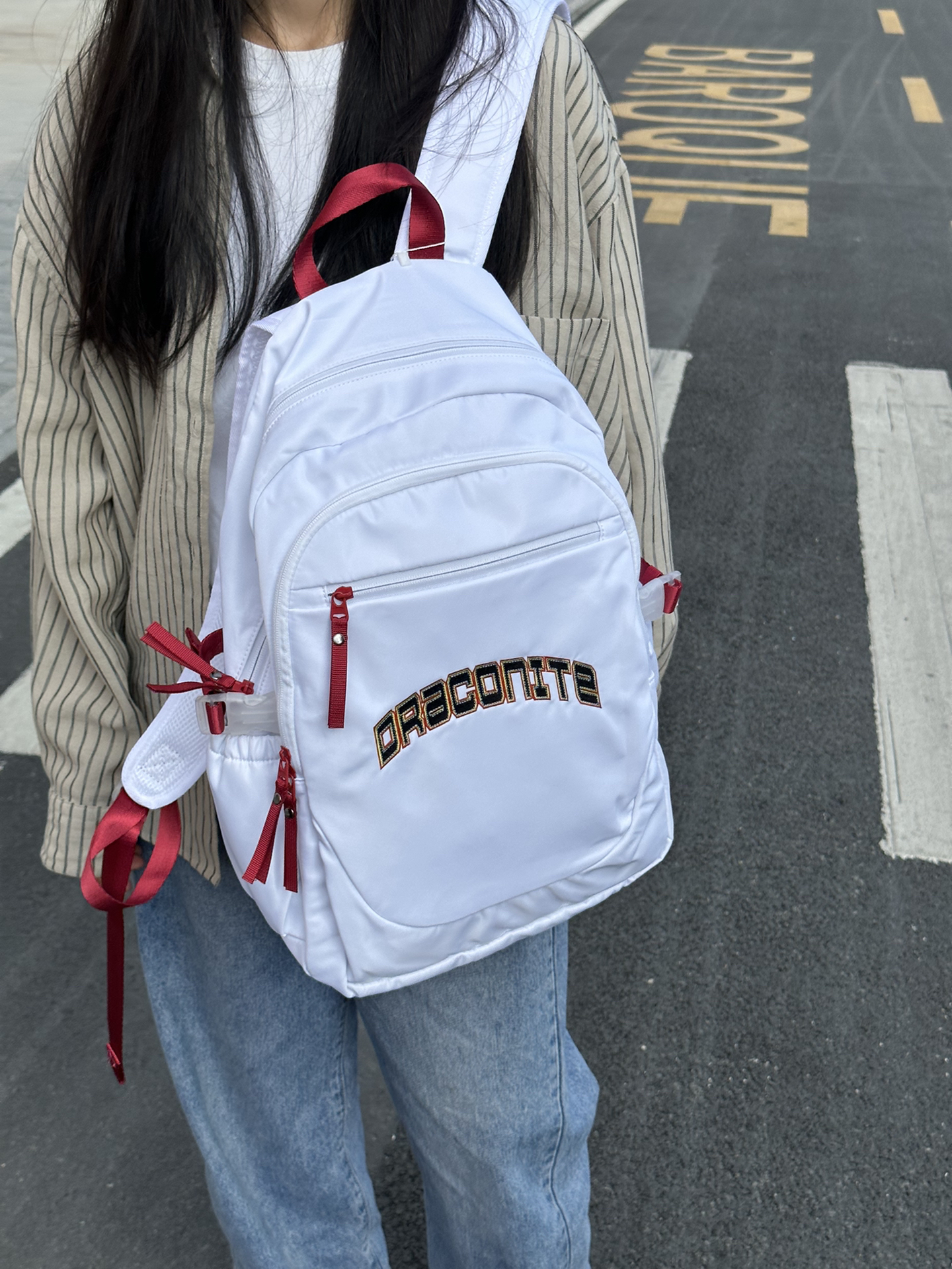看背面就开始心动的美式棒球双肩包⚾️🎒