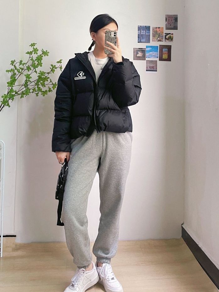 短款羽绒服好适合小个子✨显高显瘦！肯豆风