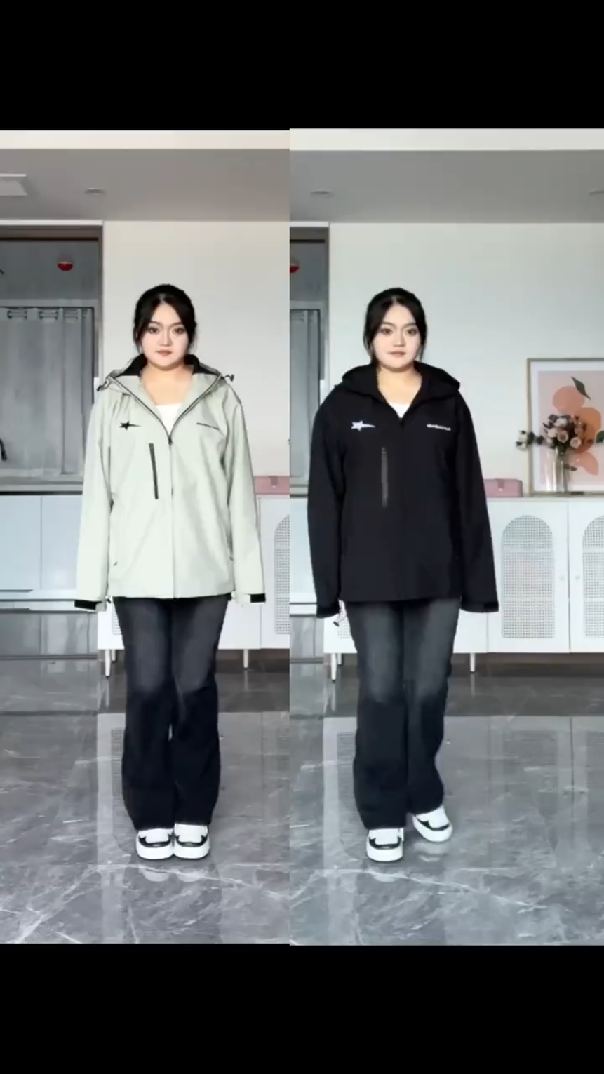 160cm｜135斤 矮胖型女生怎么就穿不了户外冲锋衣