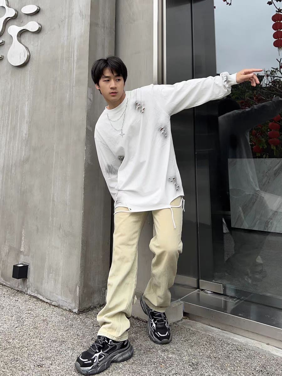 🔥👖 OCW 加绒直筒牛仔裤，穿出大长腿的秘密武器！