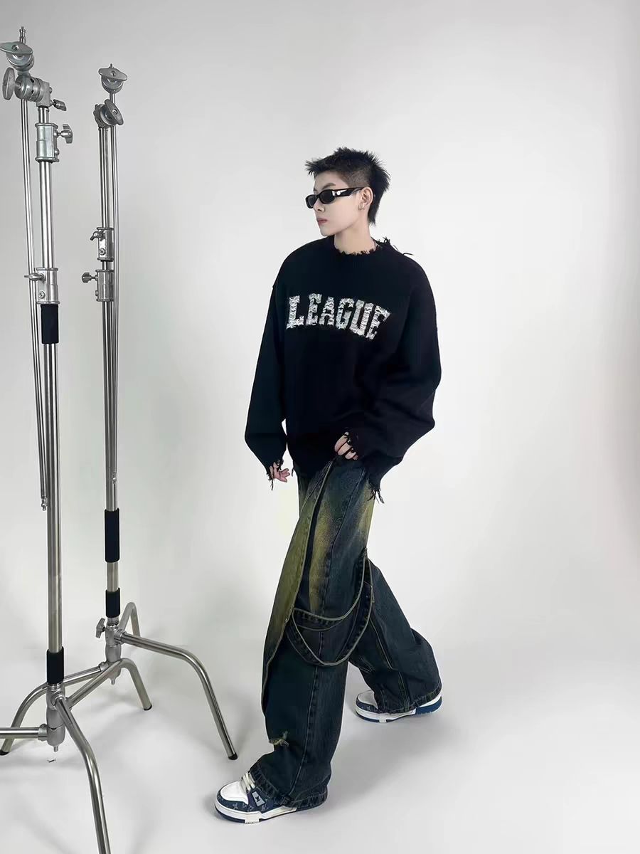 💥爆款来袭！做旧水洗直筒牛仔裤👖