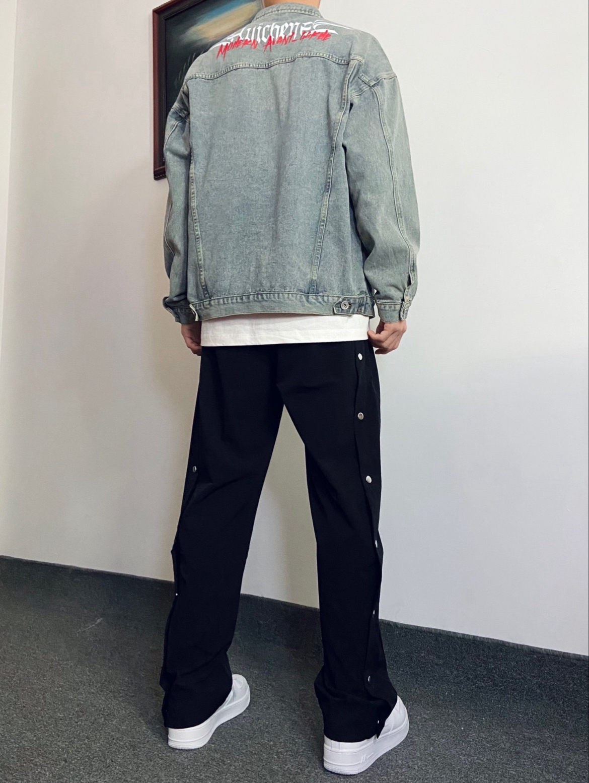 穿不腻的排扣裤