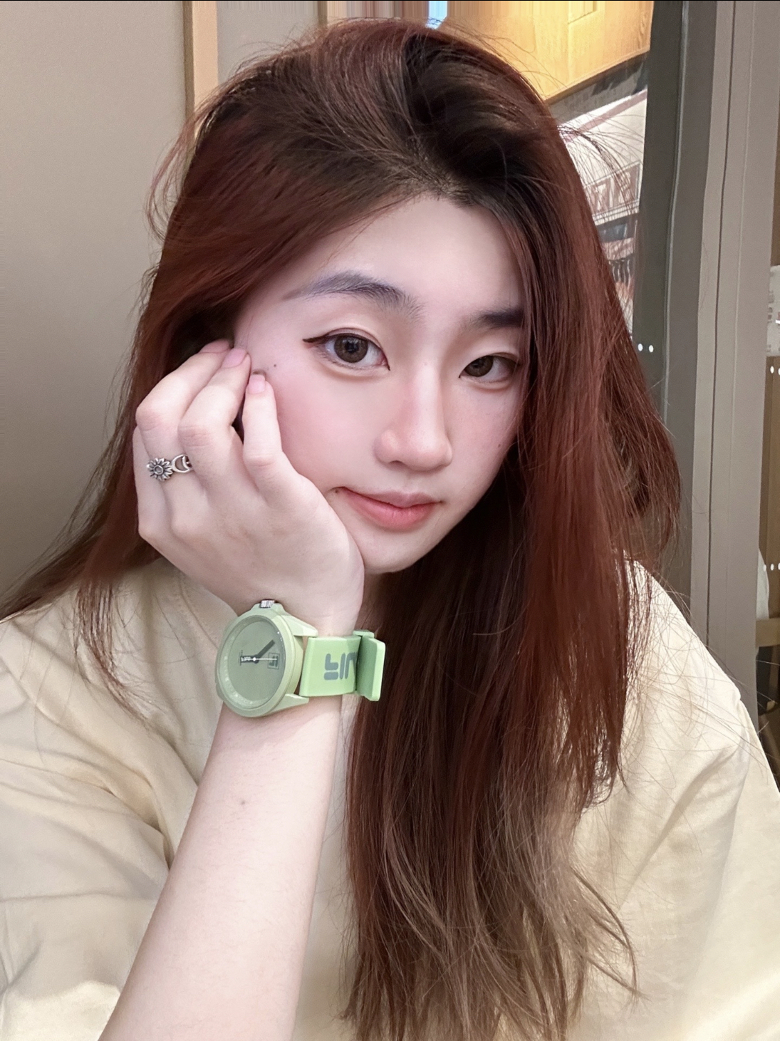 夏日牛油果💥绿Fila手表有点显白