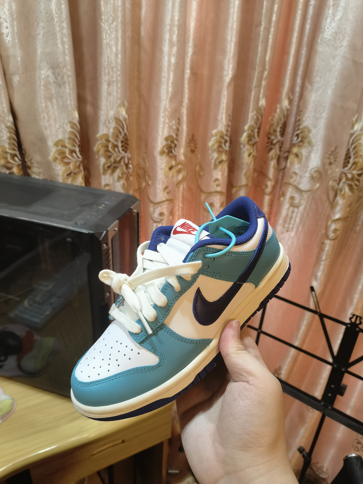 蓝白配色高颜值dunk