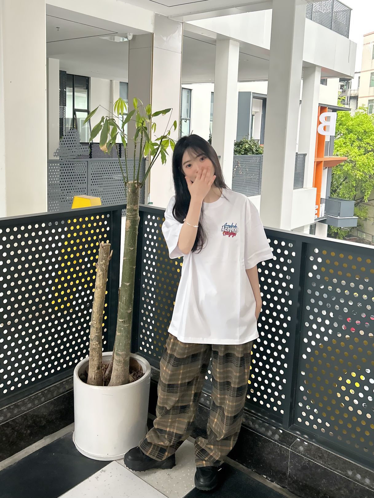 女大学生早八休闲风穿搭分享