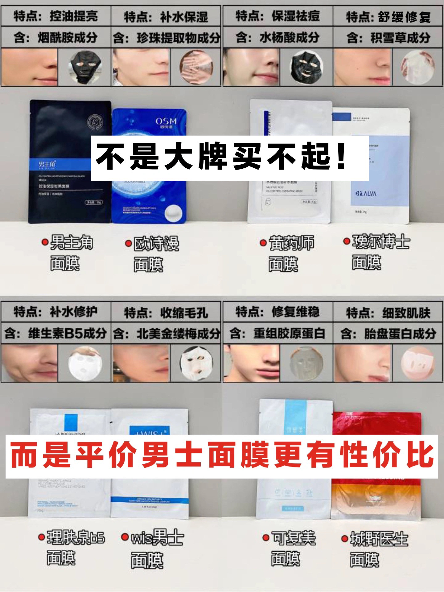 警惕消费陷阱！控油男士面膜做功课才合适