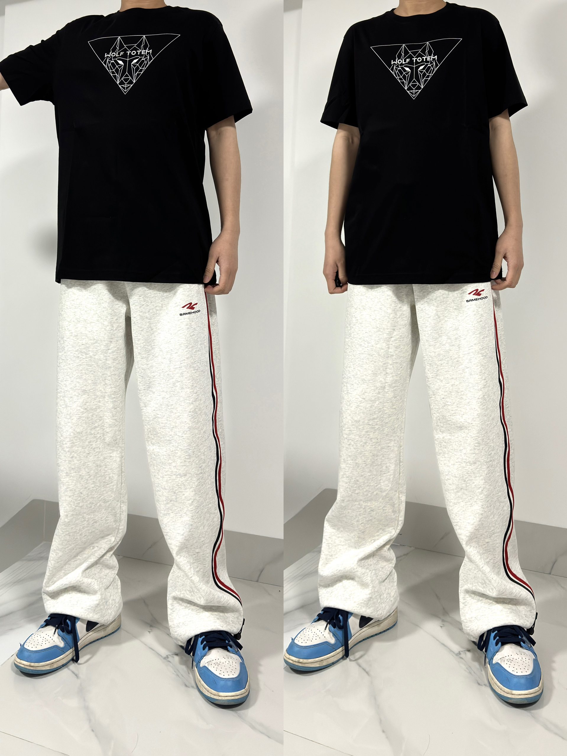 ootd-黑白灰套装好帅