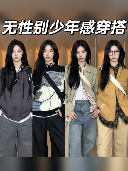 替你们试过了真的很帅！无性别少年感穿搭🎮