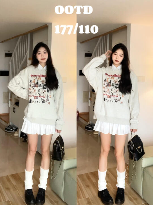 177高个子🤍可爱动物加绒卫衣 元气韩系~