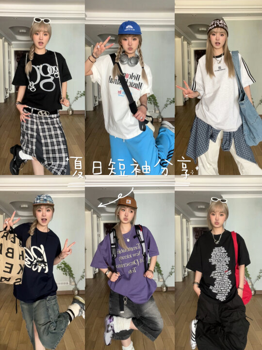 🏸️短袖T恤*6⃣️韩系休闲松弛感~简约
